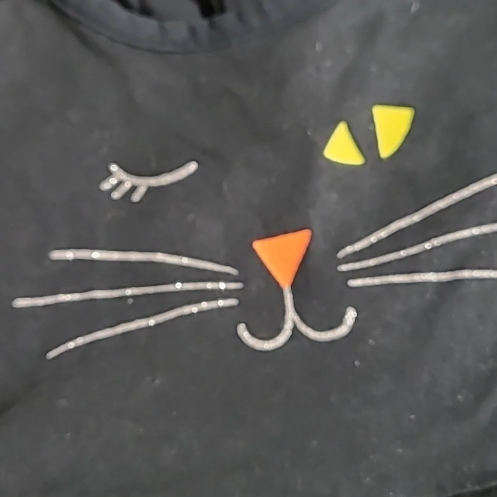 Carter's 12M Black Halloween Cat Dress